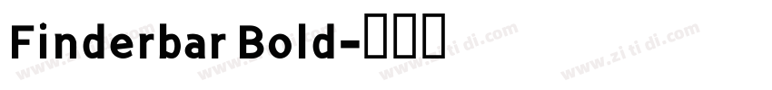 Finderbar Bold字体转换